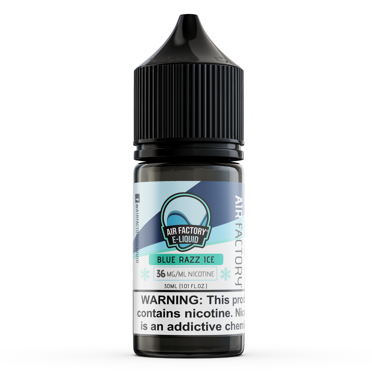 Blue Razz Ice by Air Factory Salt eJuice 30mL bottle