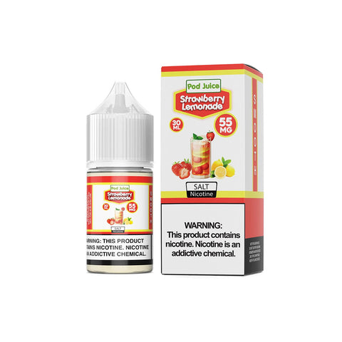 Strawberry Lemonade by Pod Juice Salts Series 30mL with packaging
