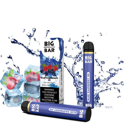 Big Bar Disposable | 1600 Puffs | 5mL Blue Raspberry Ice with Packaging