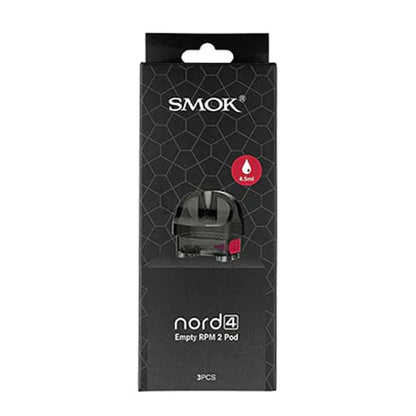 SMOK Nord 4 Replacement Pods | 3-Pack PM 2 Pod with Packaging