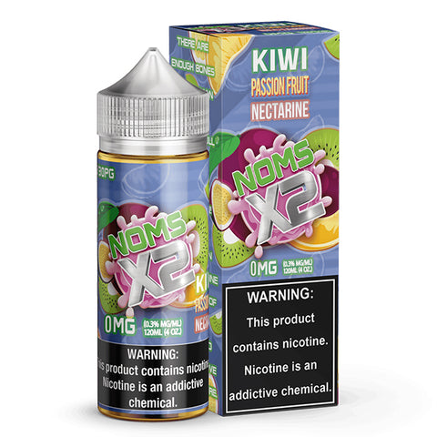 Kiwi Passion Fruit Nectarine by NOMS X2 120ML with Packaging