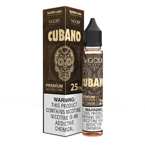 Cubano by VGOD Salt Series E-Liquid 30mL (Salt Nic) with packaging