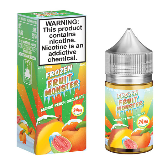 Mango Peach Guava Ice By Frozen Fruit Monster Salts Series 30mL with packaging