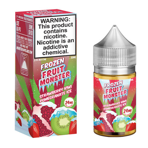 Strawberry Kiwi Pomegranate Ice By Frozen Fruit Monster Salts Series 30mL with packaging