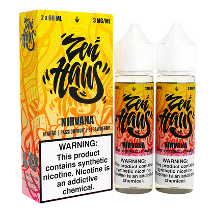 Nirvana by ZEN HAUS E-Liquid 2X 60ml with Packaging