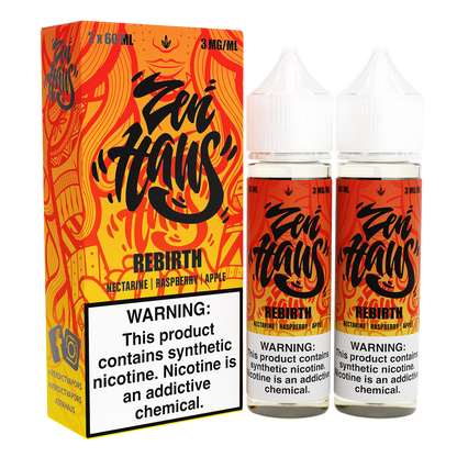 Rebirth by ZEN HAUS E-Liquid 2X 60ml with Packaging