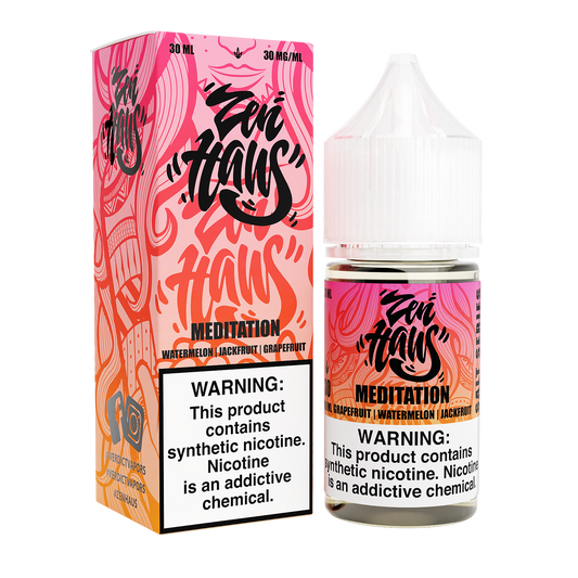 Meditation by ZEN HAUS SALTS E-Liquid 15ml with Packaging