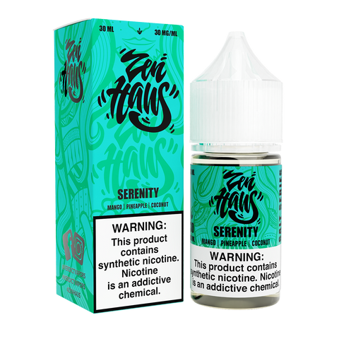 Serenity by ZEN HAUS SALTS E-Liquid 30ml with Packaging