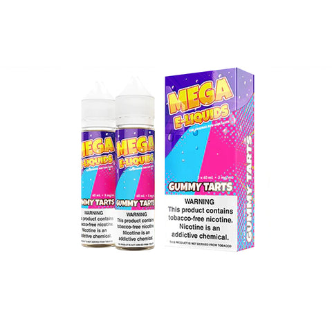 Gummy Tarts by MEGA eJuice 2X 60ml with Packaging