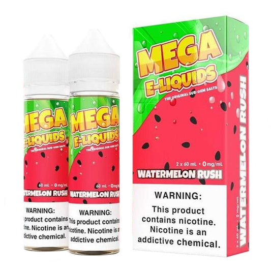 Watermelon Rush by Mega Series E-Liquids 120mL (Freebase) with Packaging