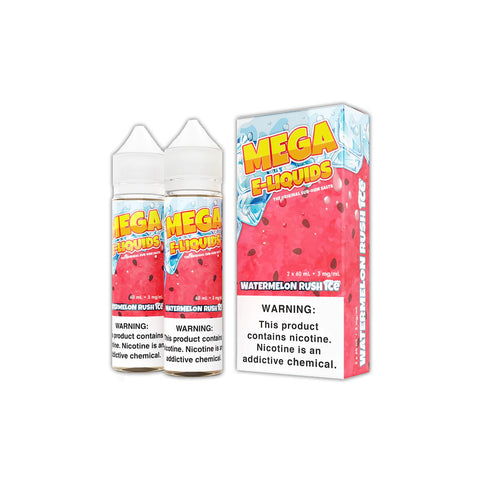 Watermelon Rush Ice by MEGA eJuice 2X 60ml with Packaging