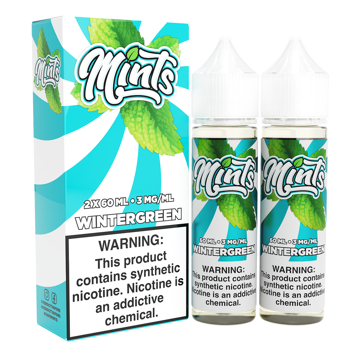 Wintergreen by Mints Series 2x60mL with Packaging