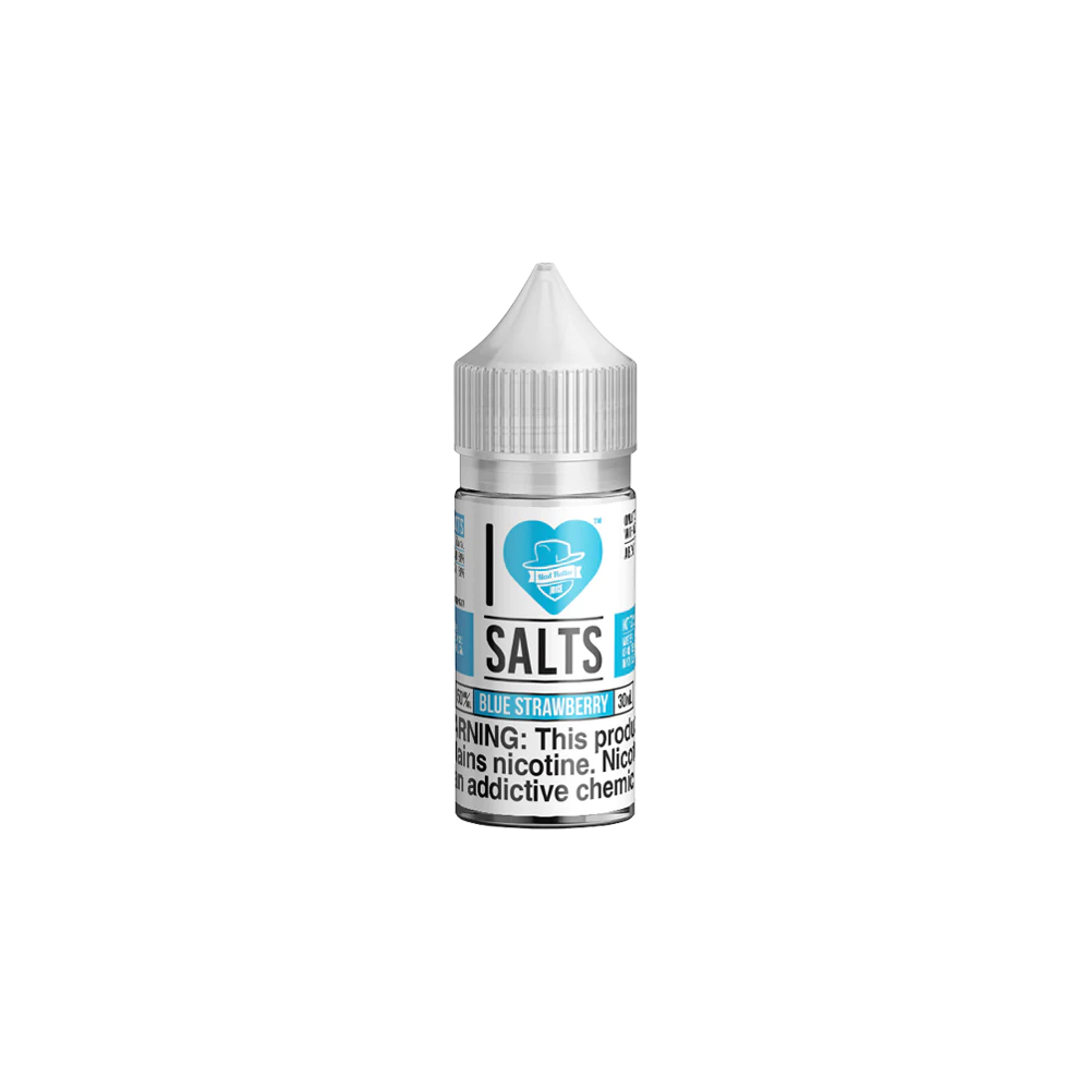 Blue Strawberry Salt by Mad Hatter EJuice 30ml bottle