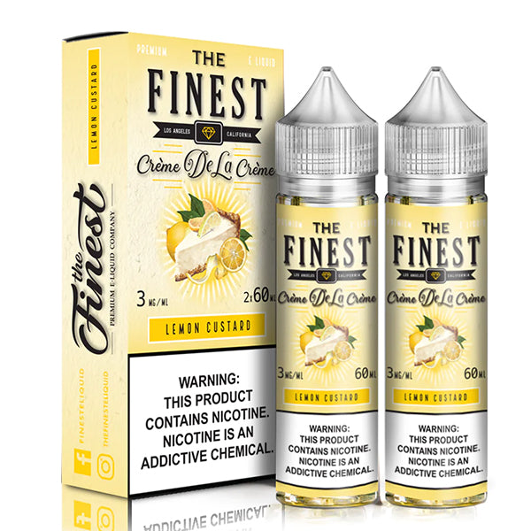 Lemon Custard by Finest Creme De La Creme 120ml with packaging