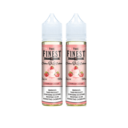 Strawberry Custard by Finest Creme De La Creme 120ML bottles