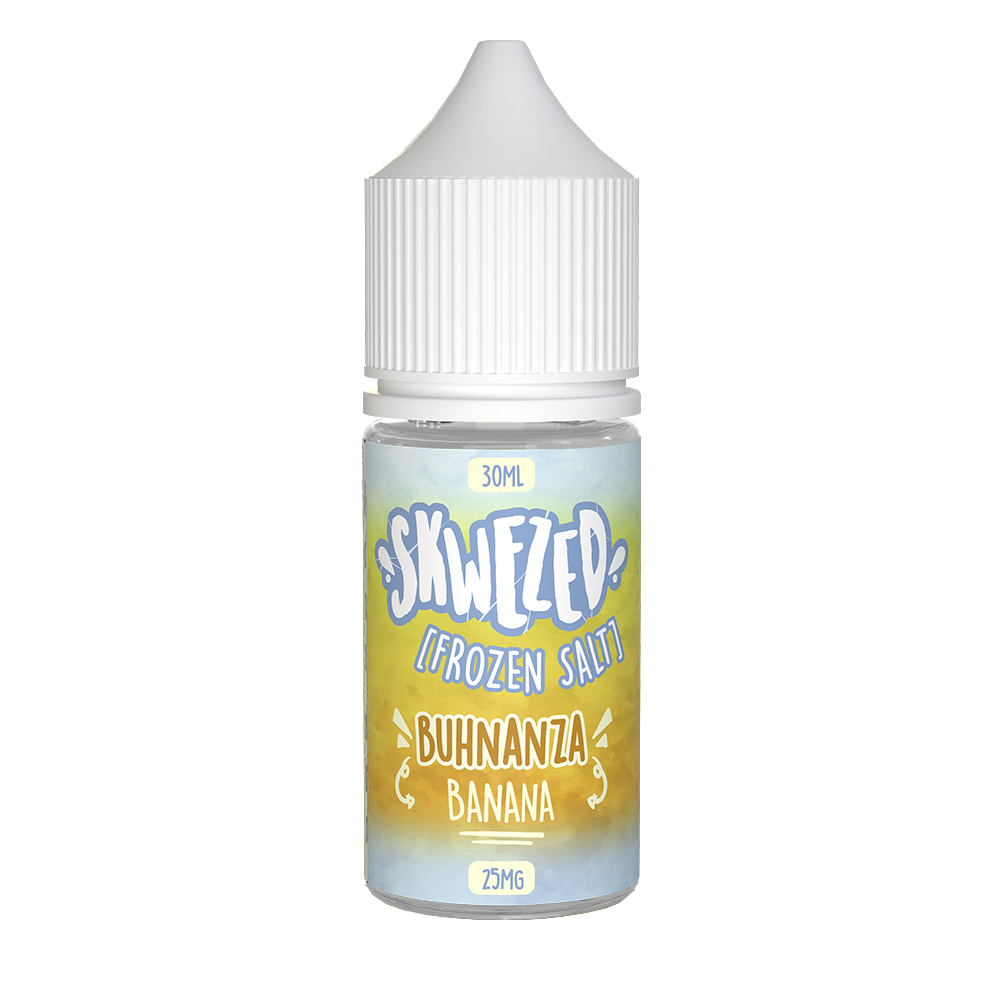 Frozen Buhnanza (Banana Ice) by Skwezed Salt Series E-Liquid 30mL (Salt Nic)