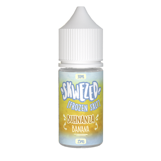 Frozen Buhnanza (Banana Ice) by Skwezed Salt Series E-Liquid 30mL (Salt Nic)