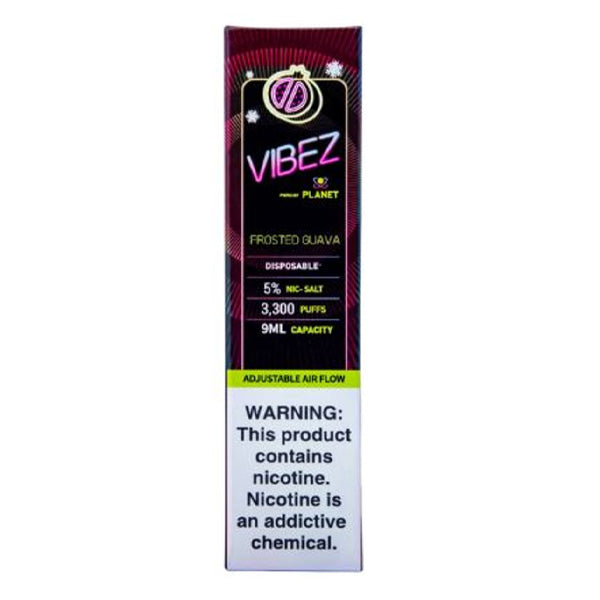 Vibez Pod Disposable | 3500 Puffs | 9mL frosted guava packaging