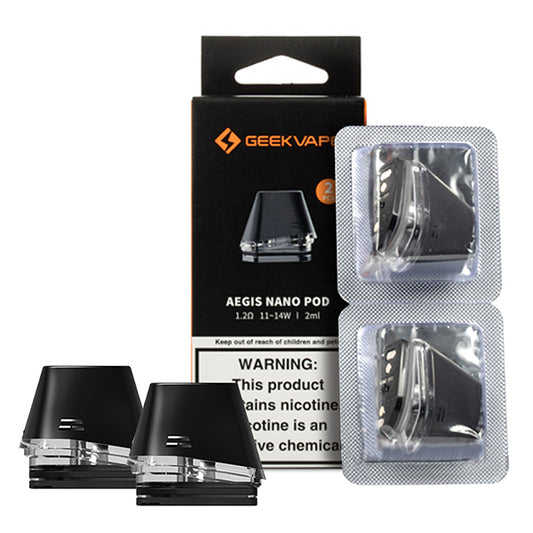 Geekvape Aegis Nano Replacement Pods (2-Pack) 1.2ohm with Packaging