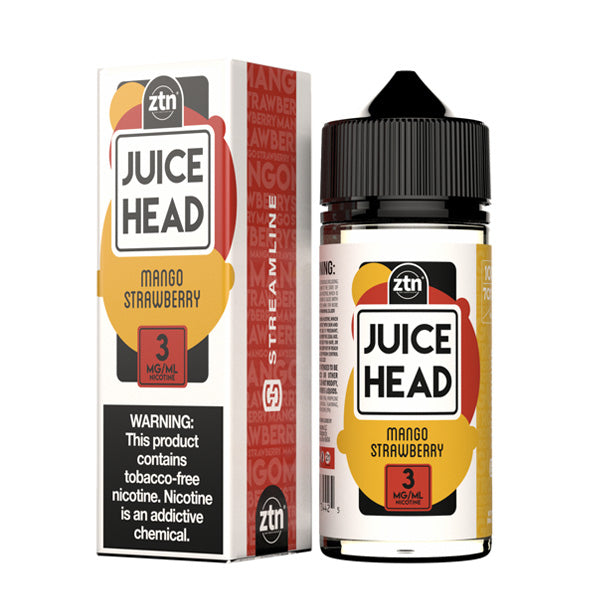 Mango Strawberry by Juice Head Series E-Liquid 100mL (Freebase) with packaging