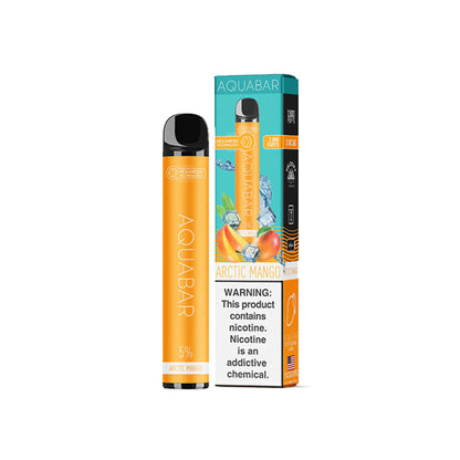 AquaBar Disposable | 2800 Puffs | 7mL arctic mango with packaging