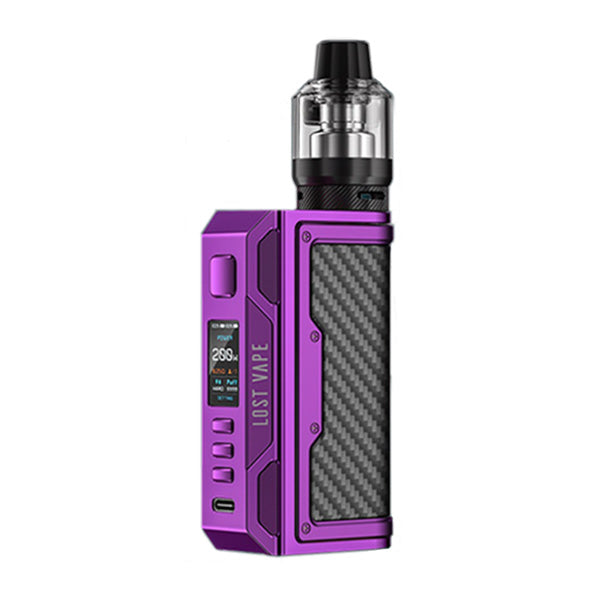 Lost Vape Thelema Quest 200W Kit Purple Carbon Fiber