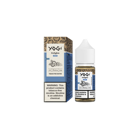 Blueberry Ice by Yogi Delights Tobacco-Free Nicotine Salt 30ml with Packaging