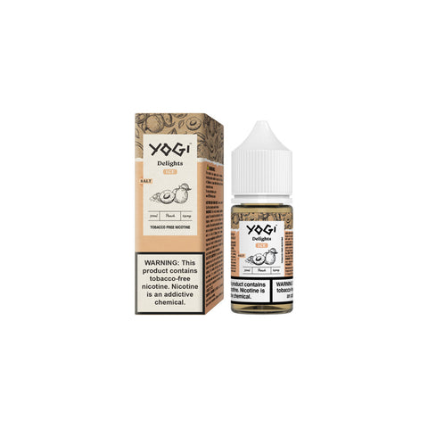 Peach Ice by Yogi Delights Tobacco-Free Nicotine Salt 30ml with Packaging