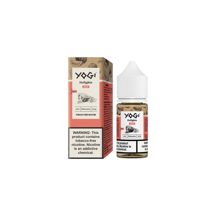 Watermelon Ice by Yogi Delights Tobacco-Free Nicotine Salt 30ml with Packaging