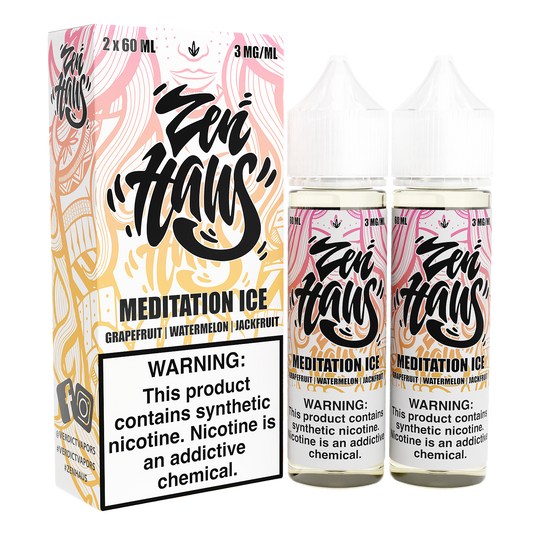 Meditation ICE by ZEN HAUS E-Liquid 2X 60ml with Packaging
