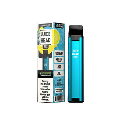 Juice Head Bars Disposable | 3000 Puffs | 8mL blueberry lemon with packaging