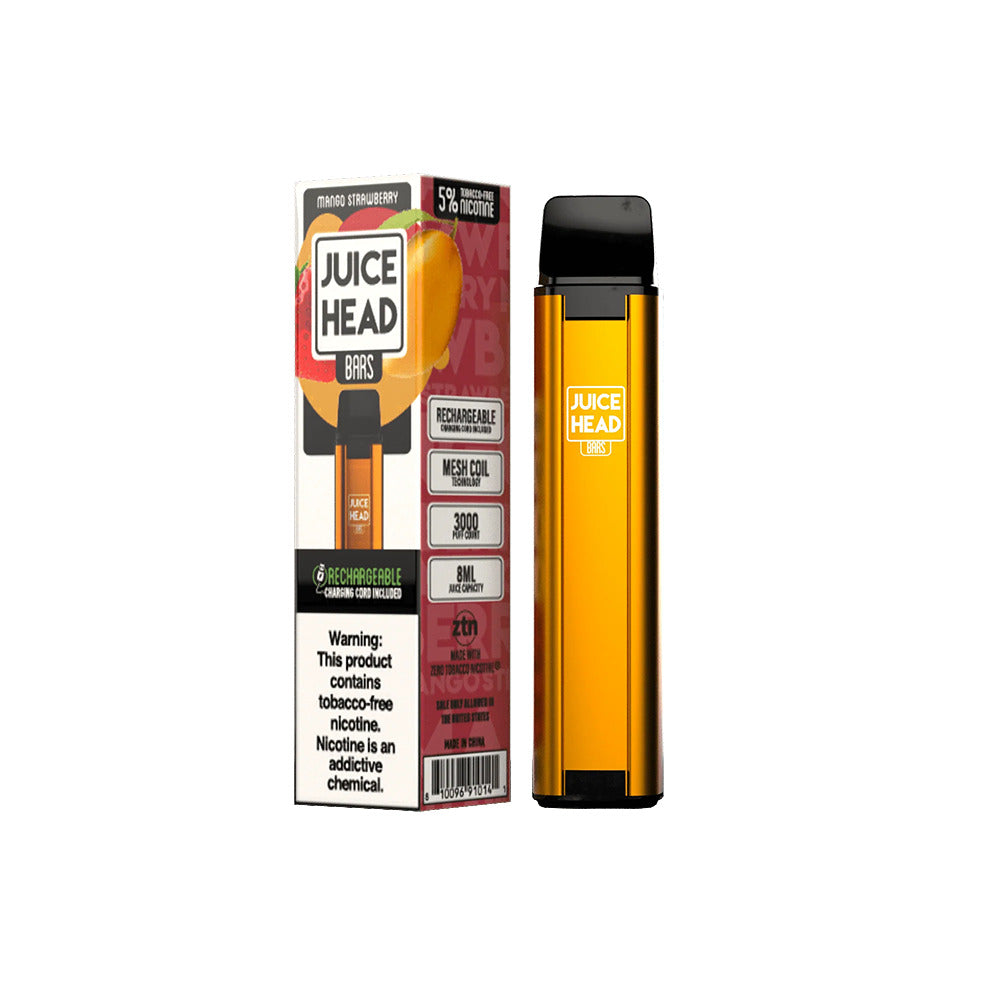 Juice Head Bars Disposable | 3000 Puffs | 8mL mango strawberry with packaging