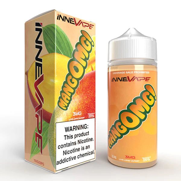 MangOMG by Innevape TFN Series E-Liquid 100mL (Freebase) bottle with packaging