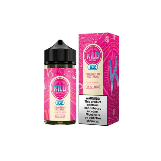 Strawberry Nectarine Ice by Kilo Revival TFN Series 100mL with packaging