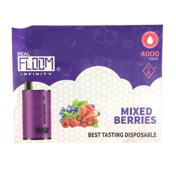 Floom Infinity Disposable | 4000 Puffs | 10mL mixed berries packaging