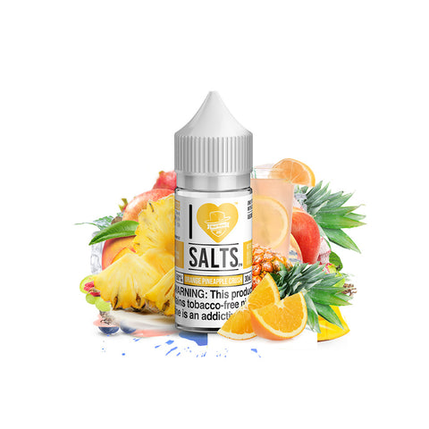 ORG PNPL CRS by I Love Salts E-Liquid Bottle with background