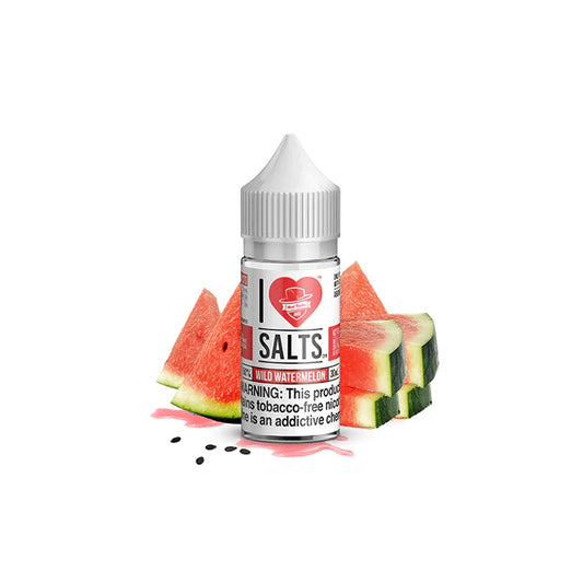 WLD WTRMN by I Love Salts E-Liquid Bottle with background