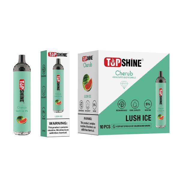 Topshine Disposable | 4500 Puffs | 10mL lush ice with packaging