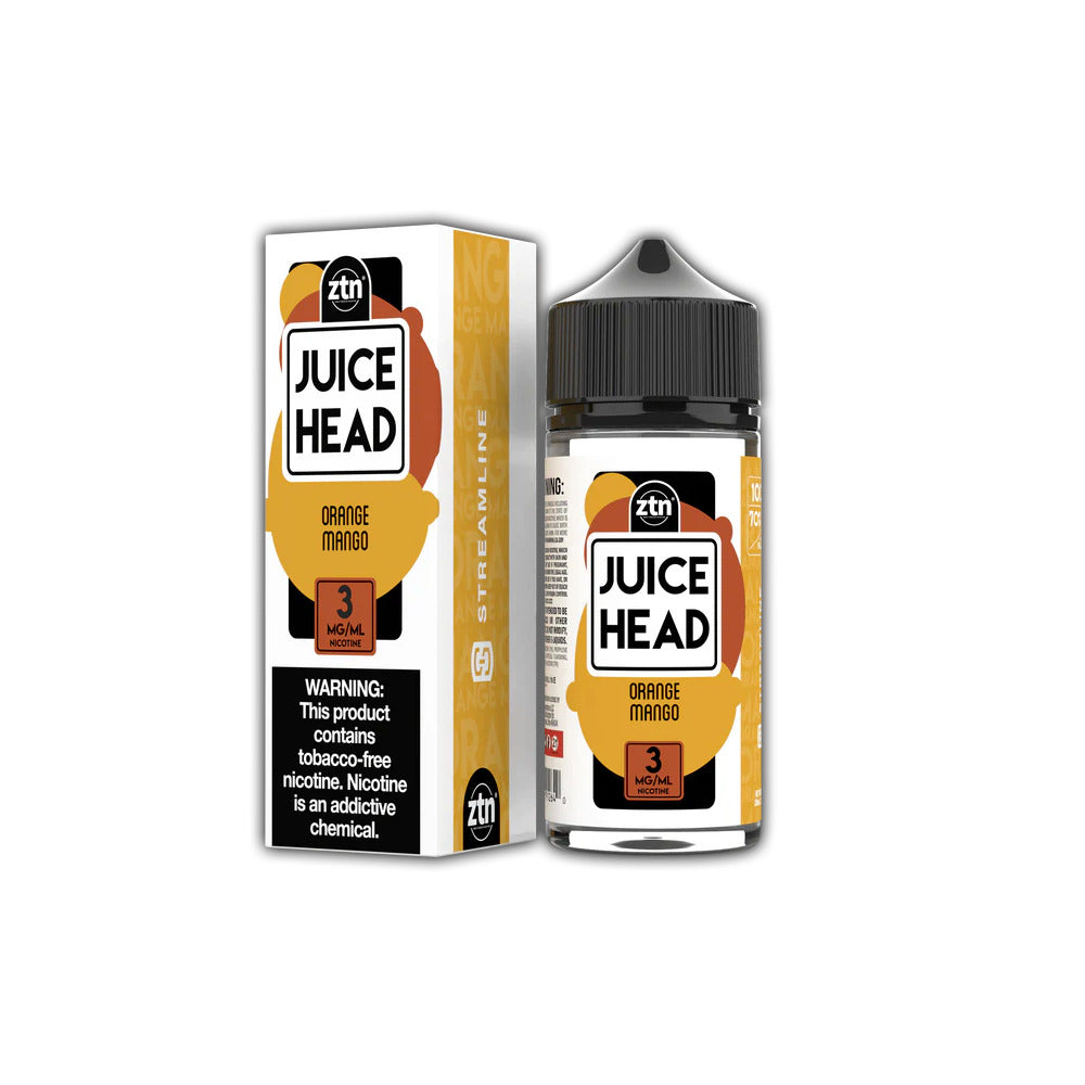 Orange Mango by Juice Head Series E-Liquid 100mL (Freebase) with packaging