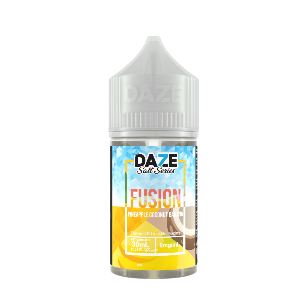 Pineapple Coconut Banana Iced by 7Daze Fusion Salt 30mL bottle