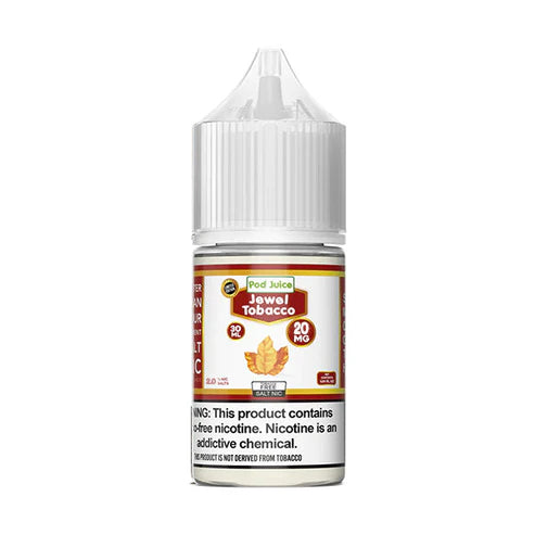 Pod Juice TFN Salt Series E-Liquid | 30mL | Salt Nic | 20mg | Jewel Tobacco