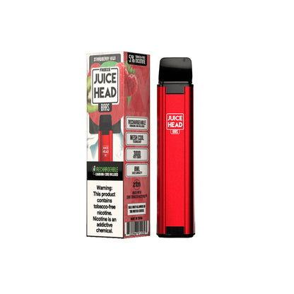 Juice Head Bars Disposable | 3000 Puffs | 8mL strawberry kiwi freeze with packaging