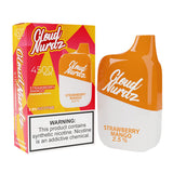 Cloud Nurdz Disposable | 4500 Puffs | 12ml strawberry mango with packaging