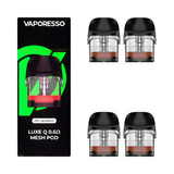 Vaporesso Luxe Q Replacement Pod - 2mL (4-Pack) 0.6 ohm with Packaging