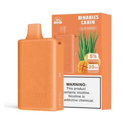 HorizonTech - Binaries Cabin Disposable | 10,000 puffs | 20mL  Aloe mango with packaging