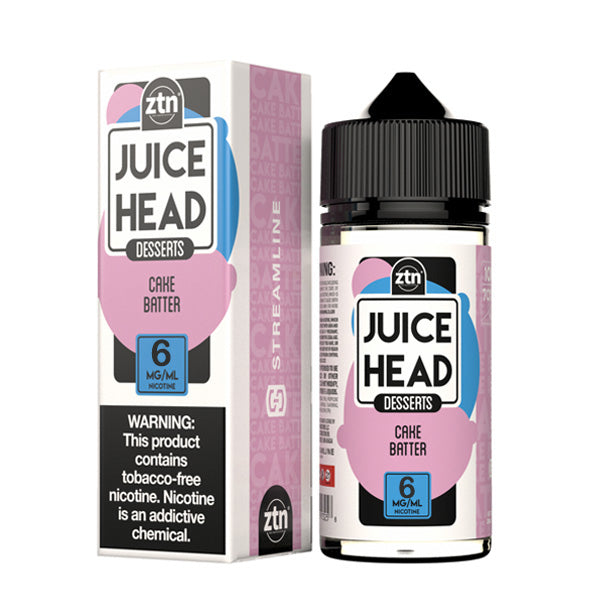 Cake Batter by Juice Head Series E-Liquid 100mL (Freebase) with packaging