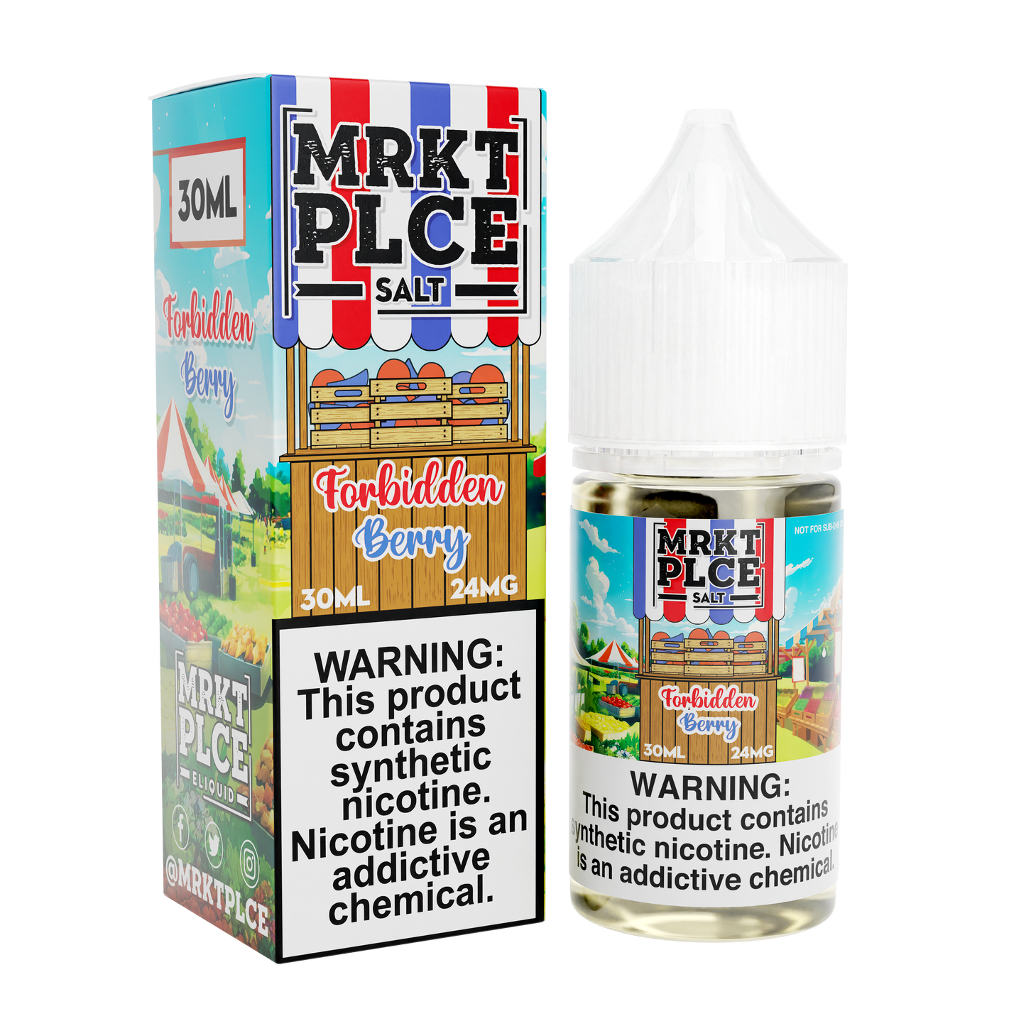 Iced Forbidden Berry by MRKT PLCE Salts 30mL with Packaging