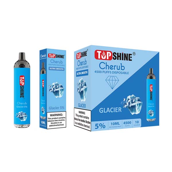 Topshine Disposable | 4500 Puffs | 10mL glacier with packaging