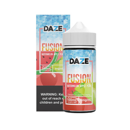 Watermelon Apple Pear Iced by 7Daze Fusion 100mL with packaging