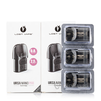 Lost Vape Ursa Replacement Pods | 2.5mL 1.0ohm Pink with Packaging